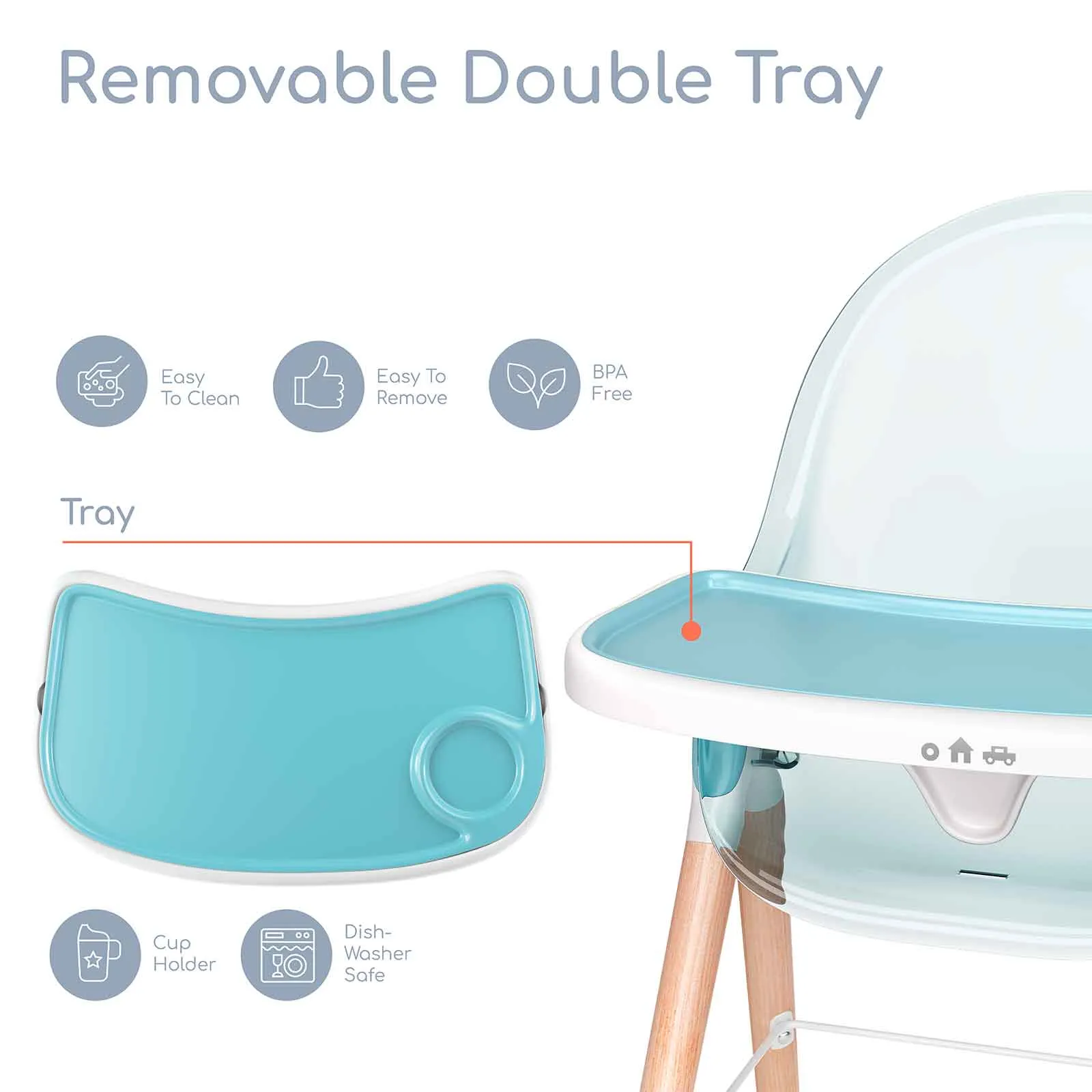 Children of Design 6 in 1 Classic High Chair