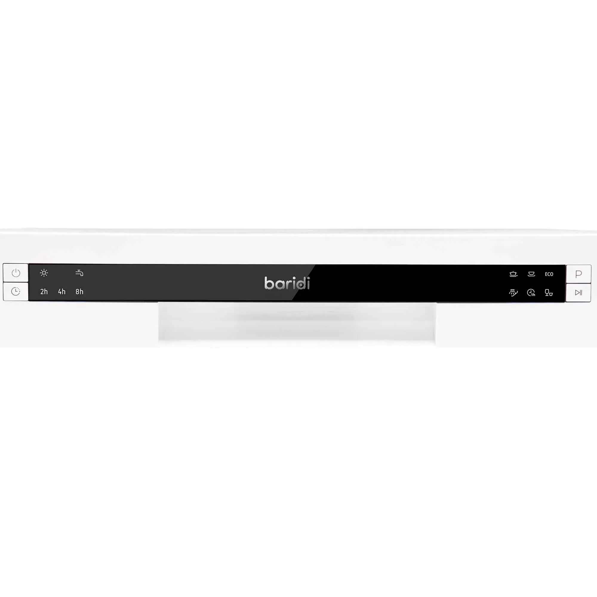 Compact Tabletop Dishwasher 6 Place Settings, 6 Programmes, Low Noise, 6.5L Cycle - White - DH83