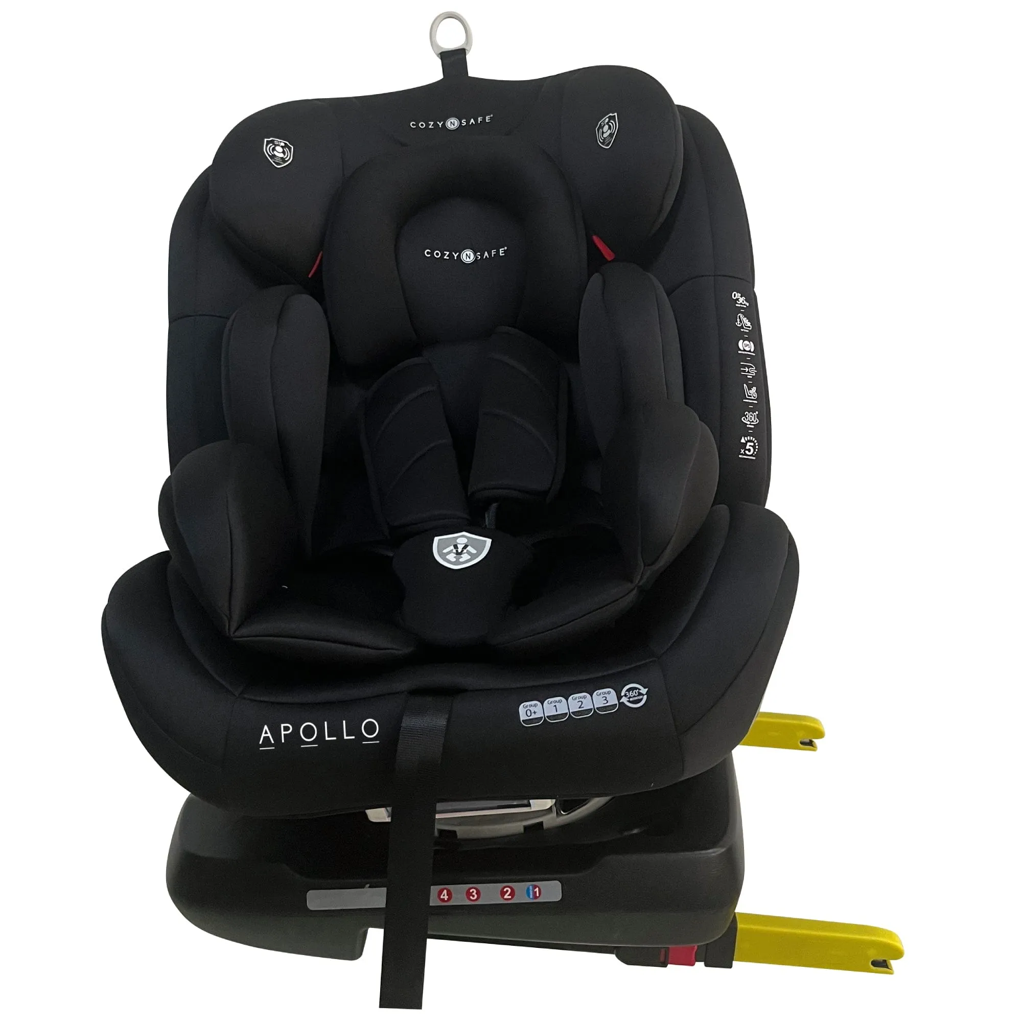 Cozy N Safe Apollo Group 0 /1/2/3 360° Car Seat - Black