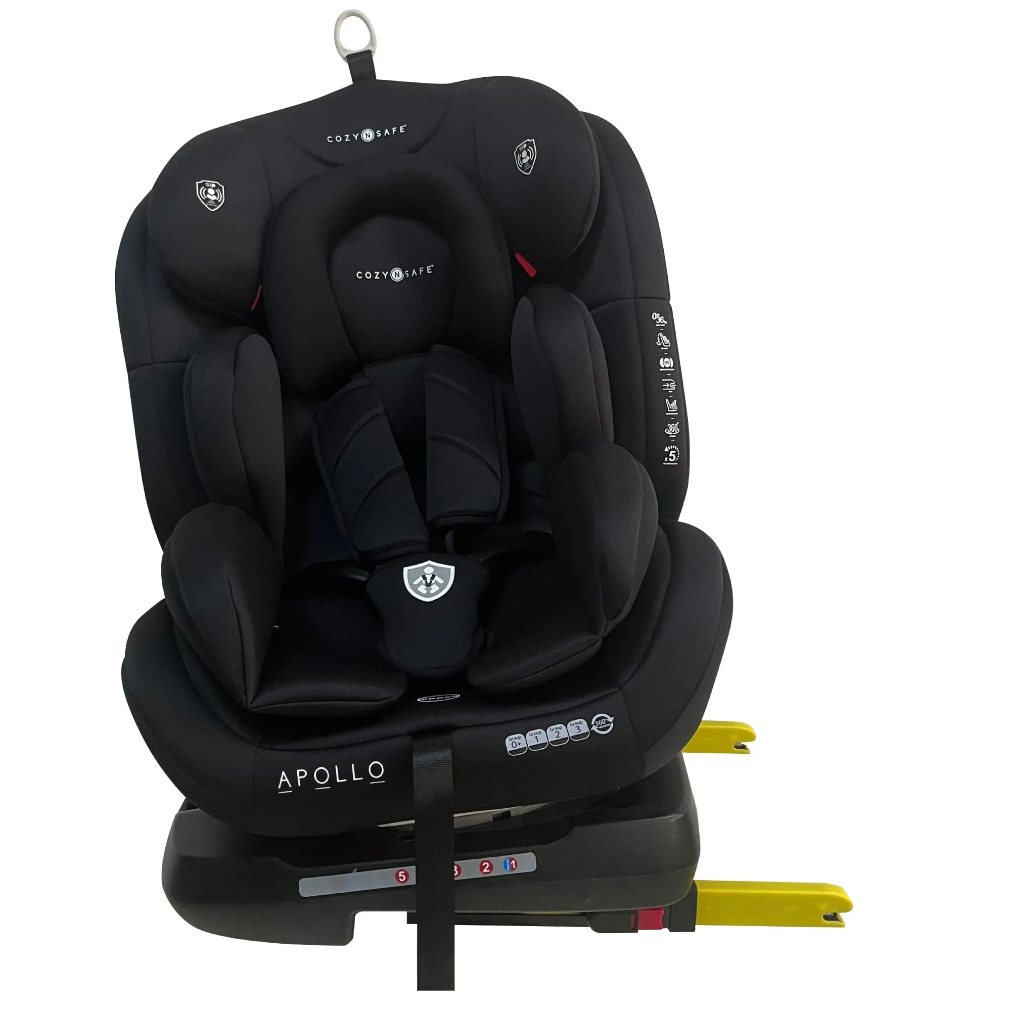 Cozy N Safe Apollo Group 0 /1/2/3 360° Car Seat - Black