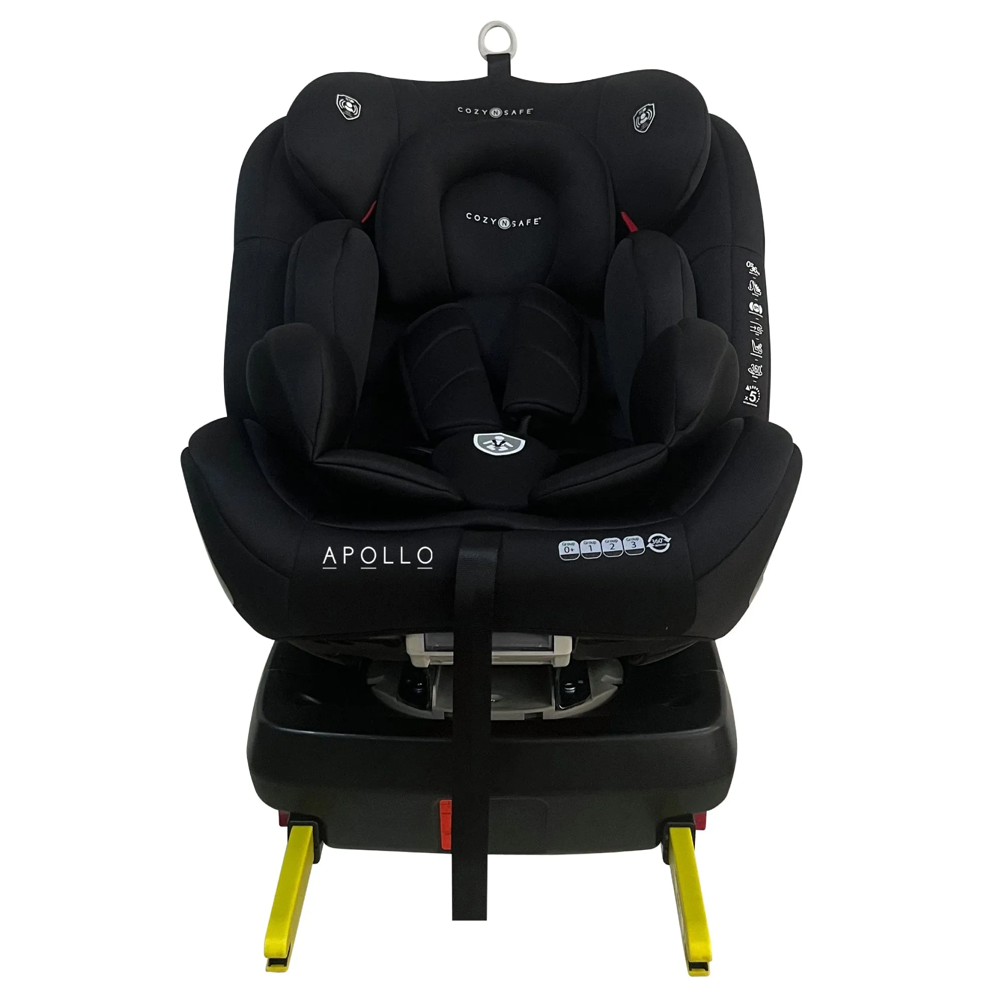 Cozy N Safe Apollo Group 0 /1/2/3 360° Car Seat - Black