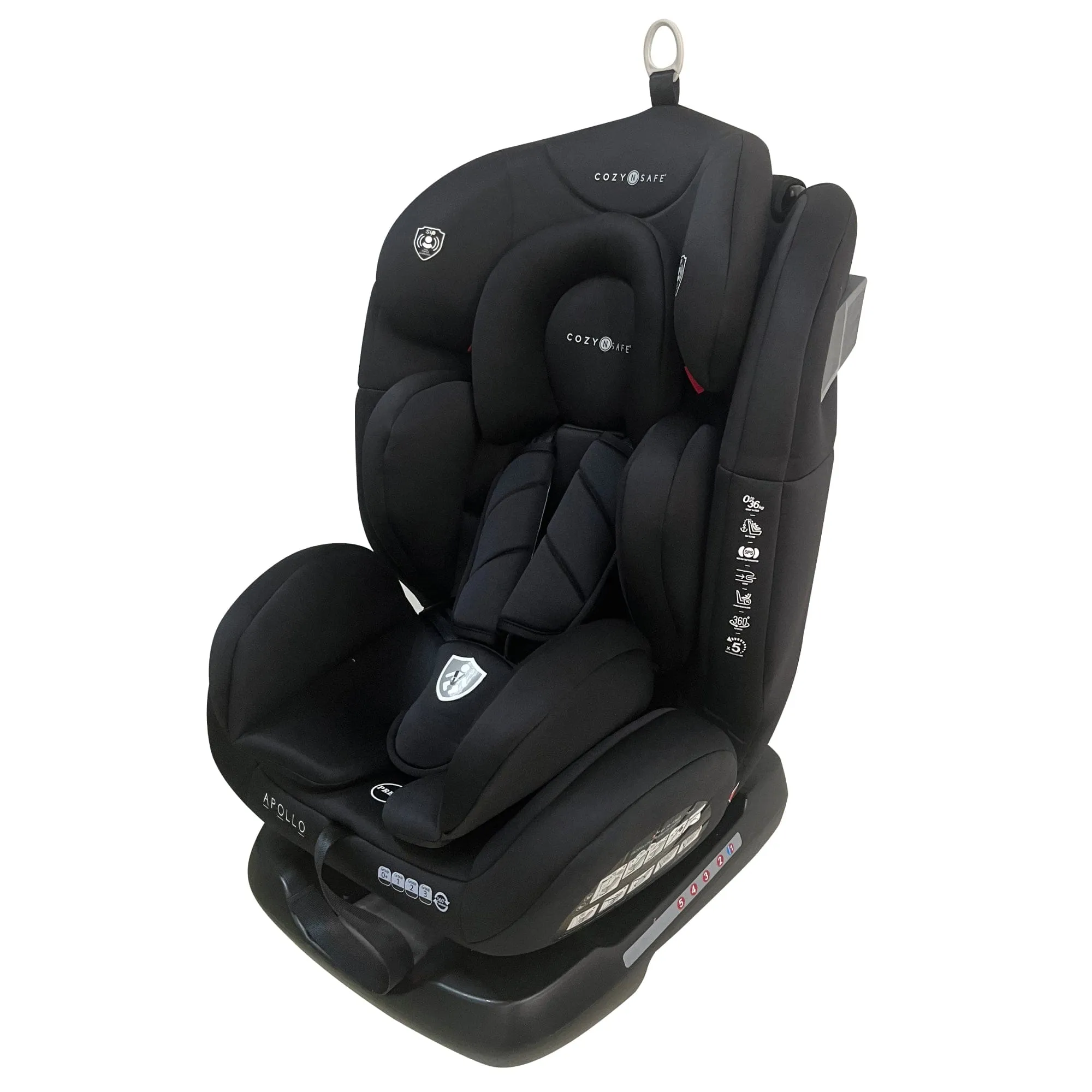 Cozy N Safe Apollo Group 0 /1/2/3 360° Car Seat - Black