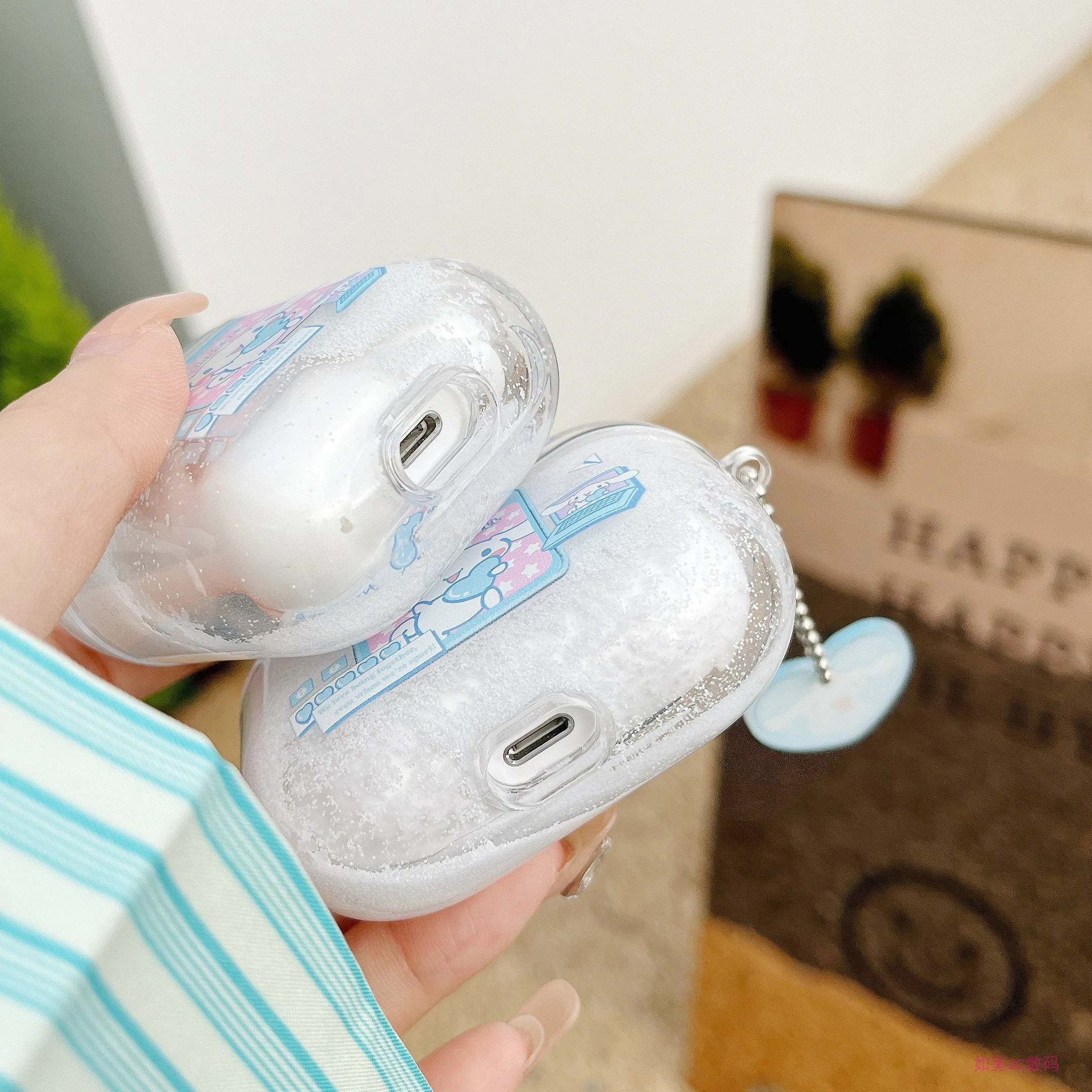 Cute Cartoon Cinnamoroll AirPods Case