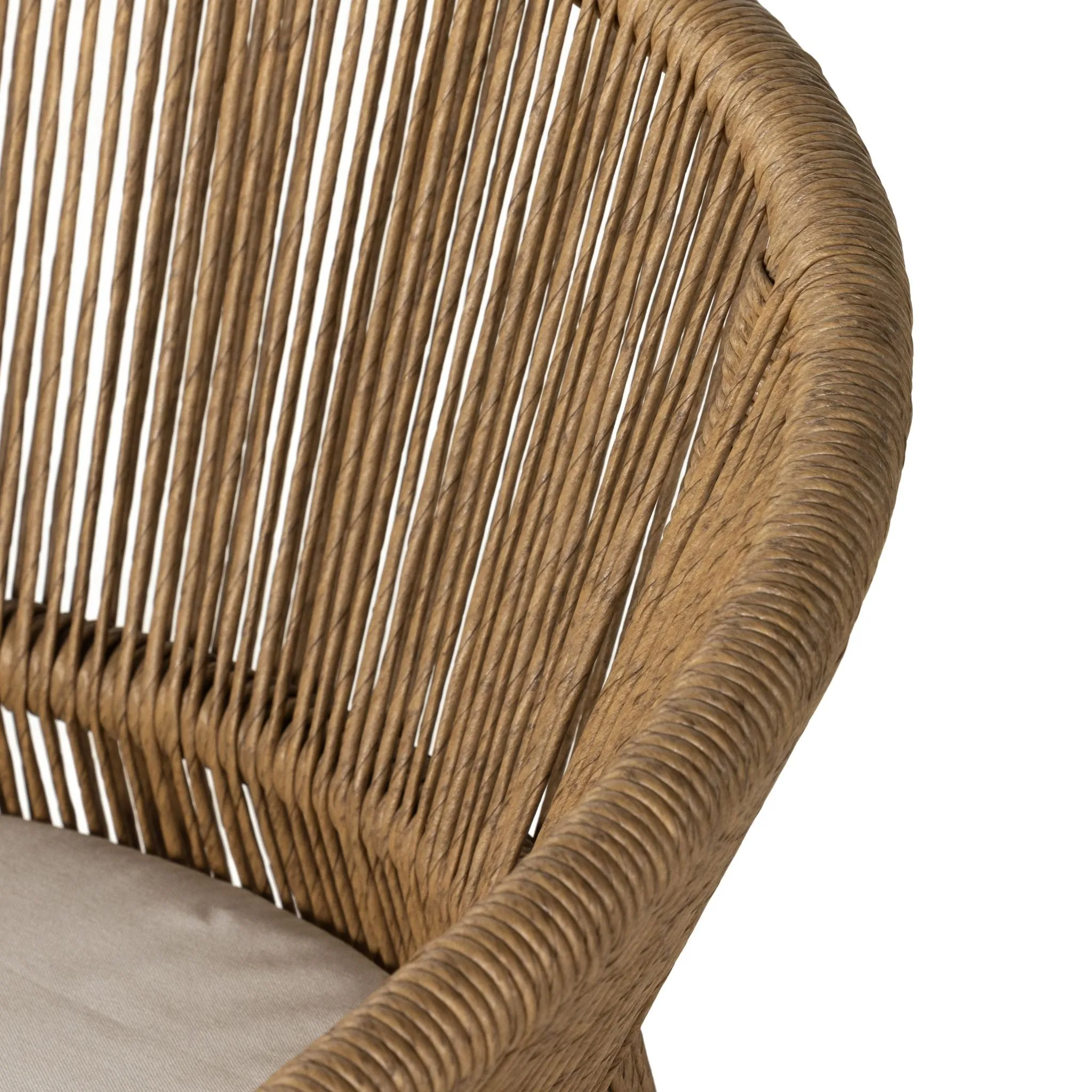 Dayton Outdoor Dining Chair, Woven Rope