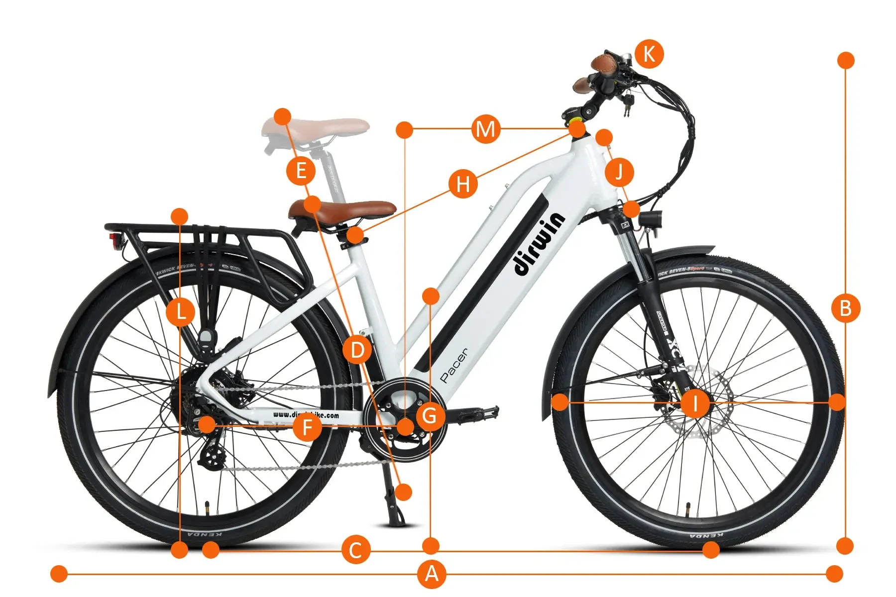 Dirwin Pacer Commuter 500W 48V Electric Bike