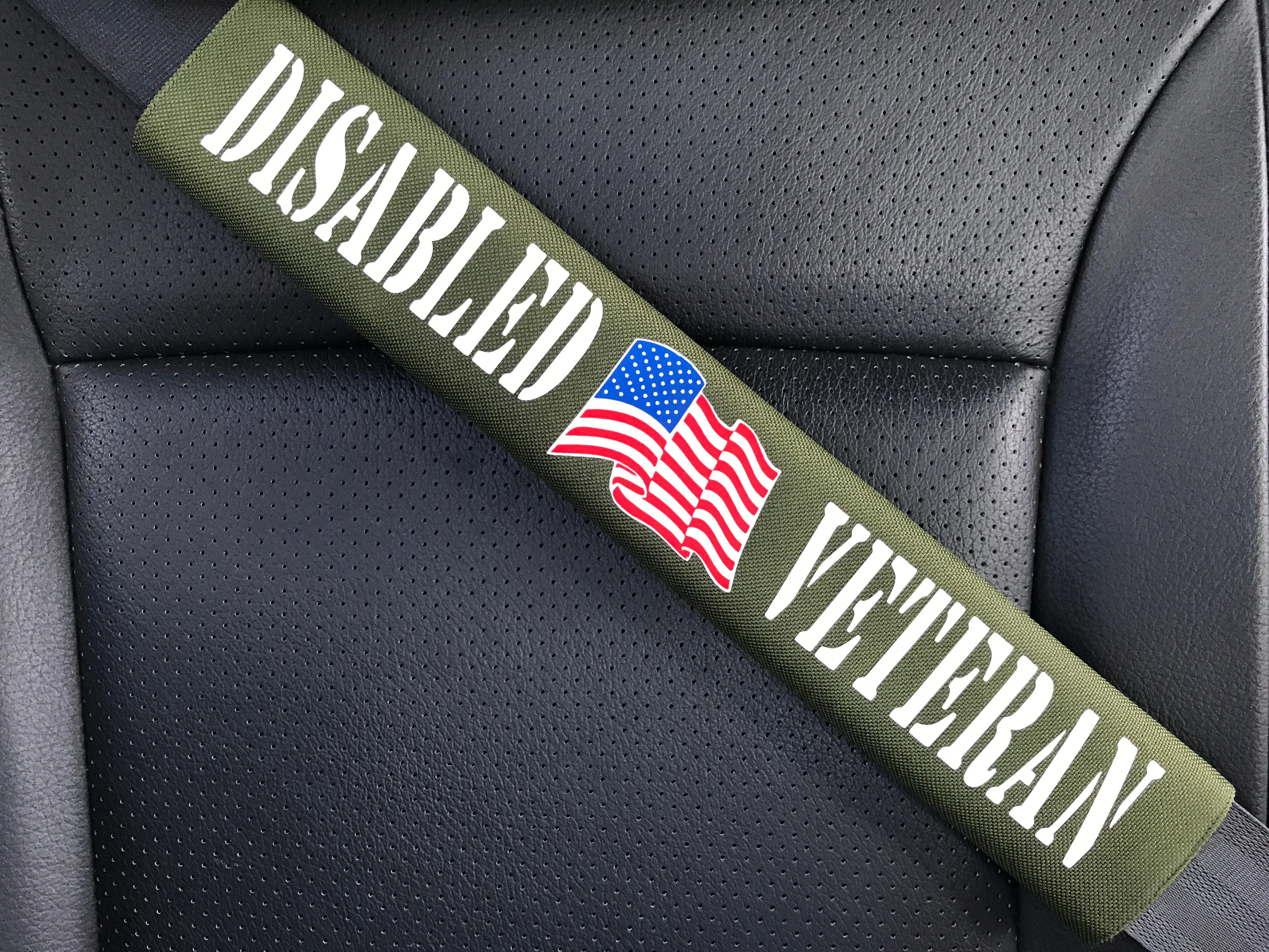 Disabled American Veteran Seat Belt Cover