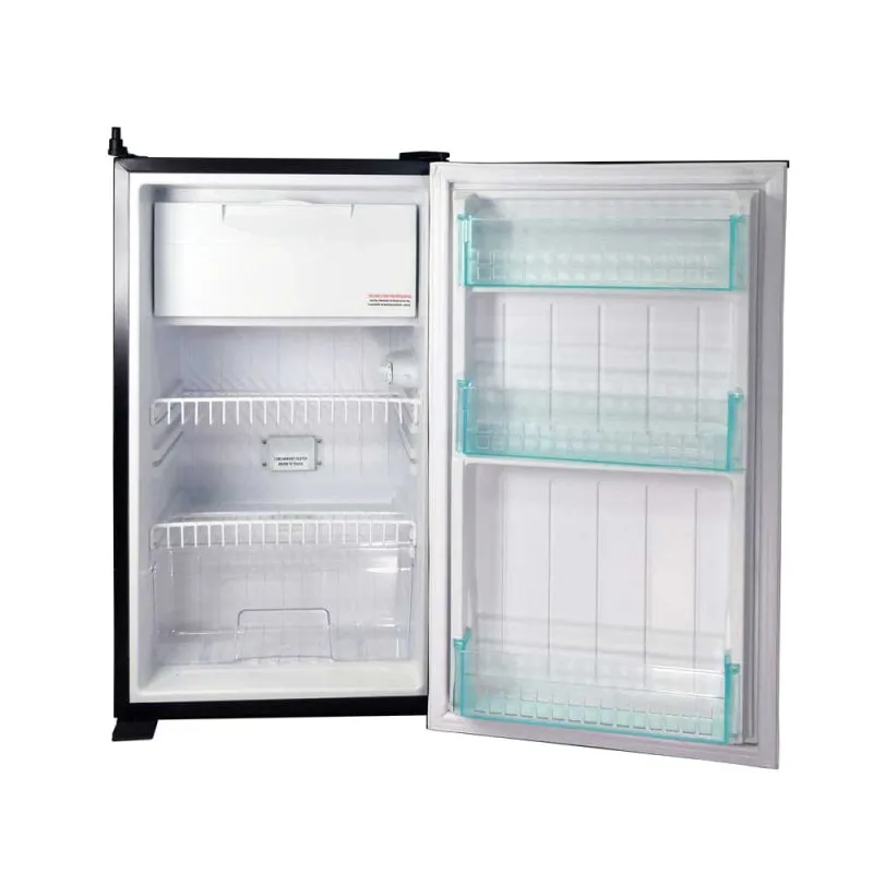 EvaKool Platinum 110 Litre Upright Fridge Freezer in Black | DC110
