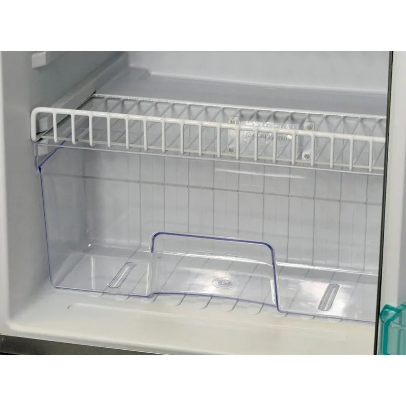 EvaKool Platinum 110 Litre Upright Fridge Freezer in Black | DC110