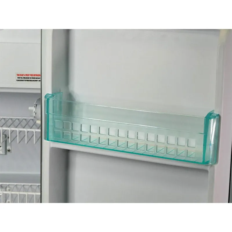 EvaKool Platinum 110 Litre Upright Fridge Freezer in Black | DC110
