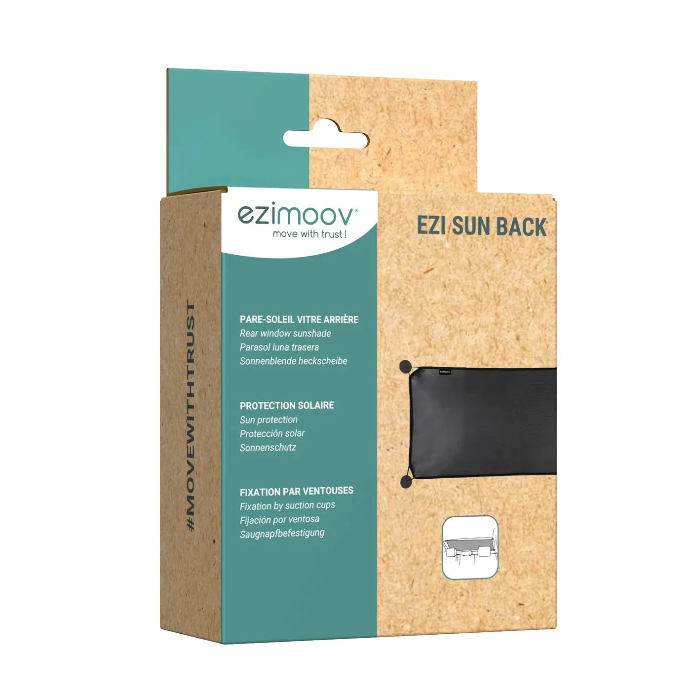 Ezimoov, Rear Windscreen Suction Sun Shade