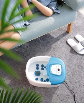 Foot Spa with 16 Massage Rollers, Heat, Bubbles, Vibration   Pedicure Stone