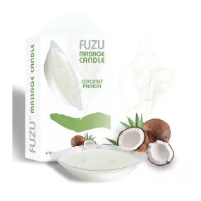 Fuzu Massage Candle Coconut Passion White 4 oz.