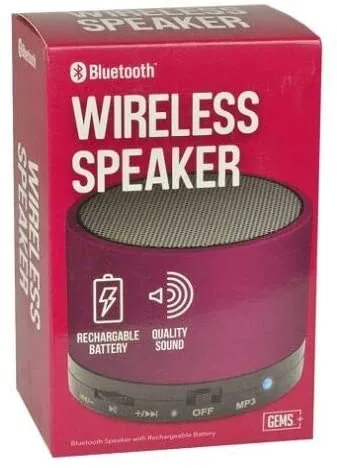 Gems Speaker-Wireless Bluetooth Portable Speaker