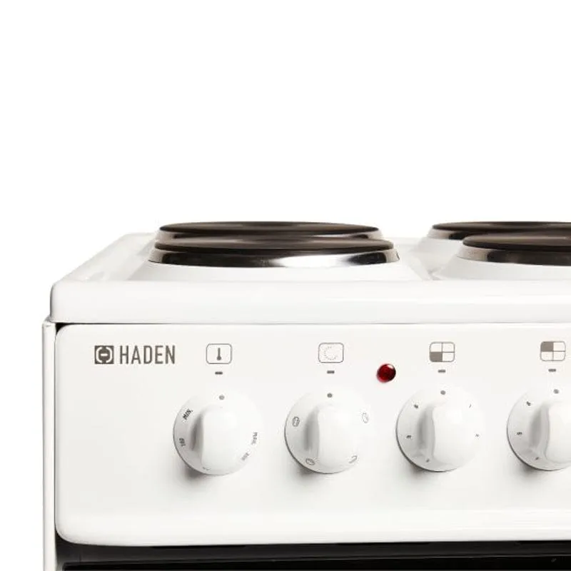 Haden HES50W 50cm Single Oven Electric Cooker  White