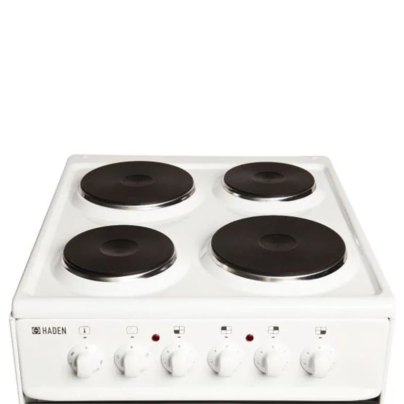 Haden HES50W 50cm Single Oven Electric Cooker  White