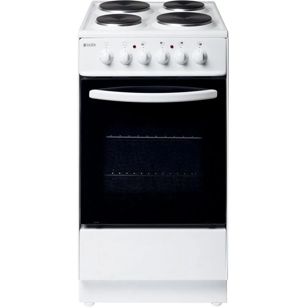 Haden HES50W 50cm Single Oven Electric Cooker  White