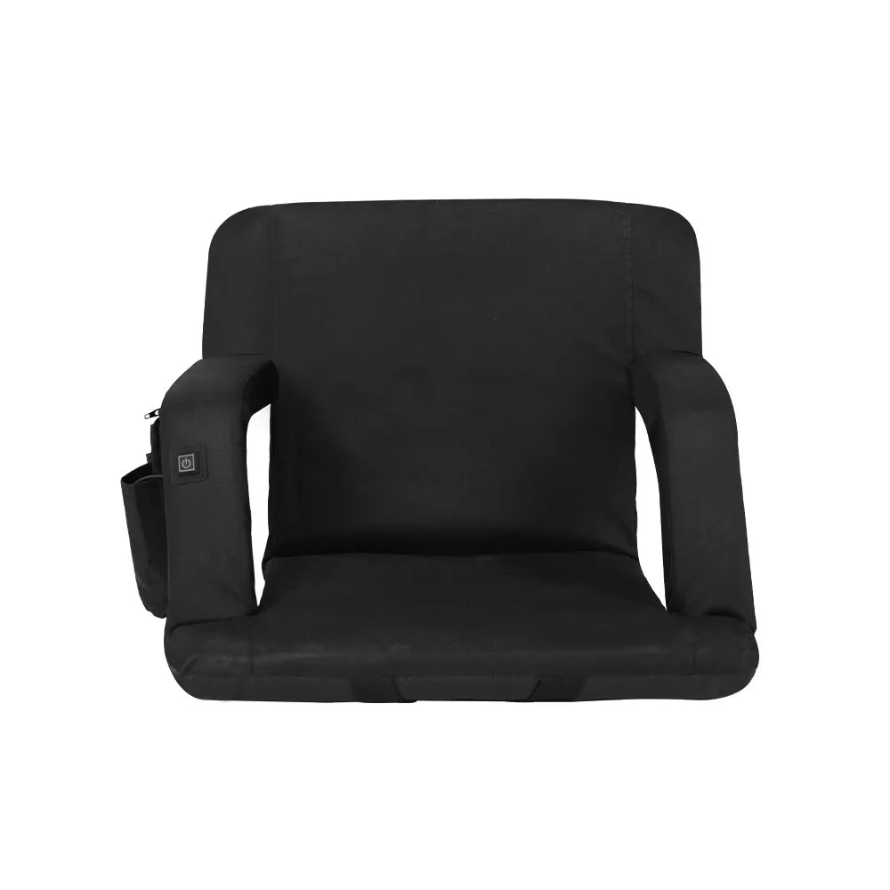 Heated Adjust. Recliner Sofa Bed w/ Armrest, Floor Lounger - Artiss