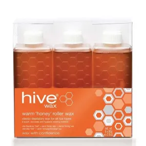 Hive Wax Warm Honey Roller Wax 6pk