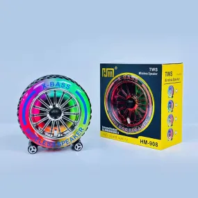 HM-908 RGB Big Wheel Wireless Portable Bluetooth Speaker