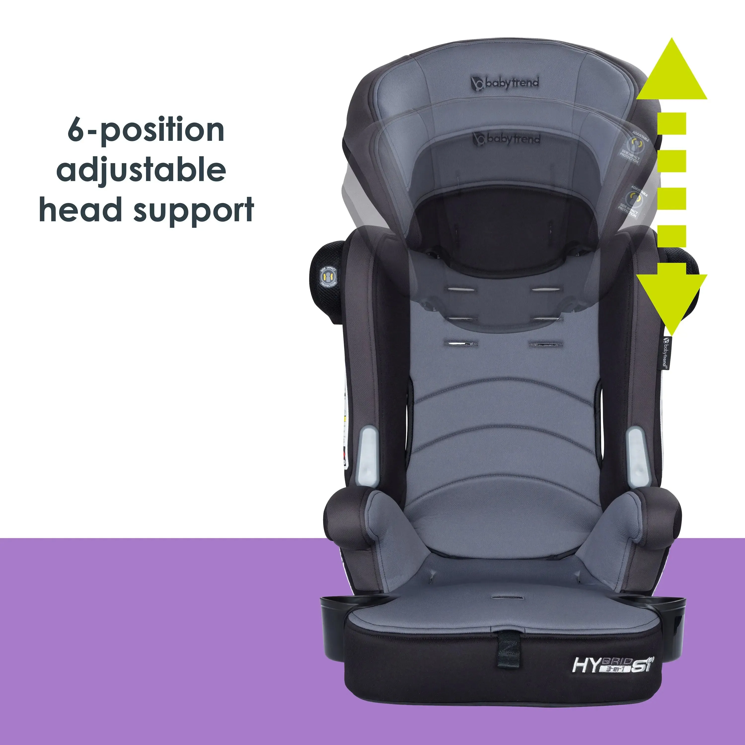 Hybrid™ SI 3-in-1 Combination Booster Car Seat with Side Impact Protection - Madrid Black (Target Exclusive)