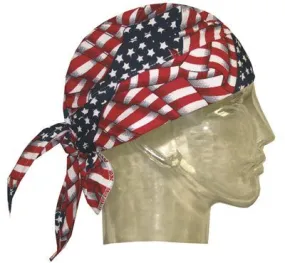 Hyperkewl Evaporative Cooling Skull Cap Usa Flag 12 Per Case