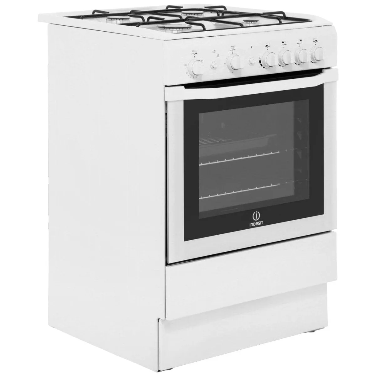 INDESIT I6GG1W 60cm Gas Cooker with Single Oven - White