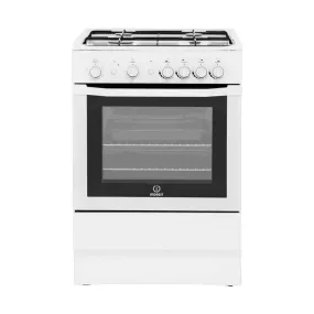 INDESIT I6GG1W 60cm Gas Cooker with Single Oven - White