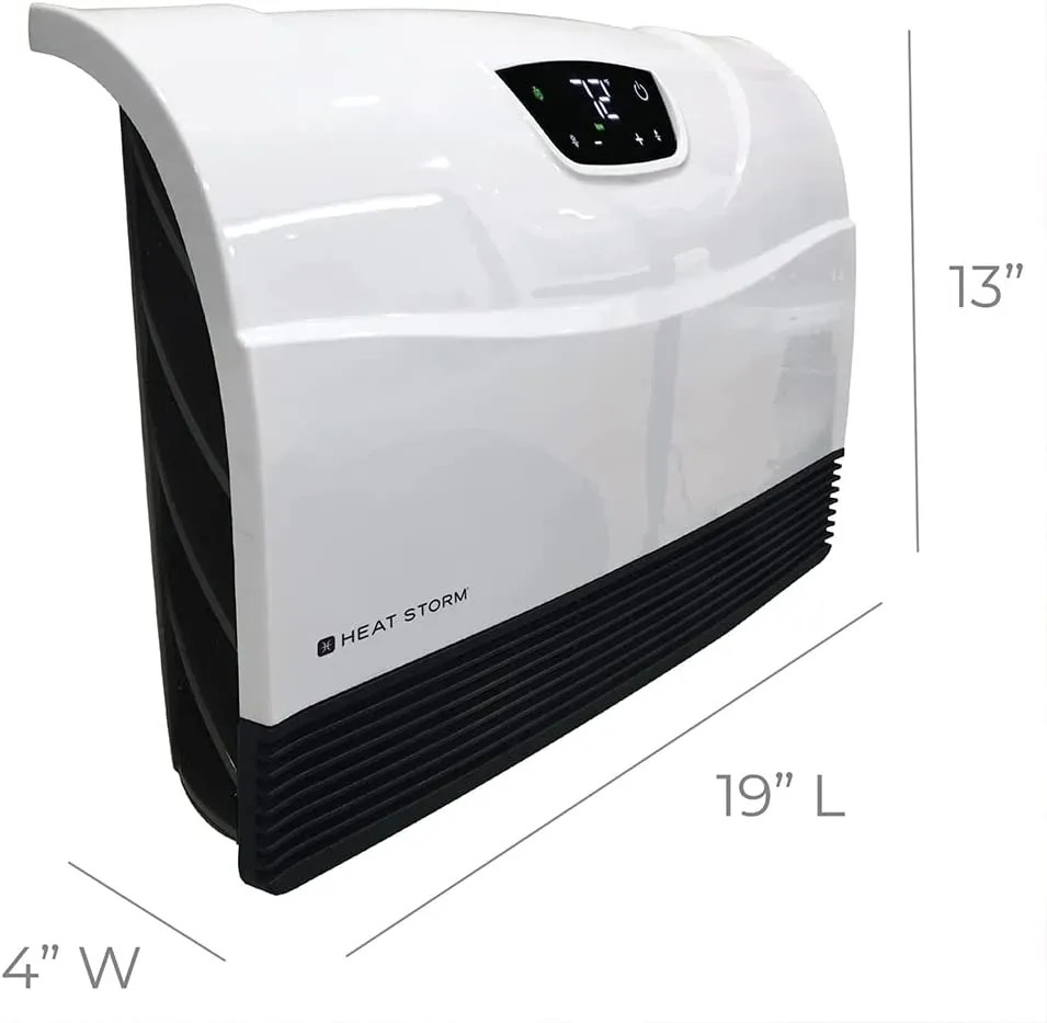 ITEM# 0155   Heat Storm Phoenix Infrared Space Heater with Attachable Feet, Remote Control, Energy Efficient-750-1500 Watts, Floor or Wall - HS-1500-PHX (Watch Video)