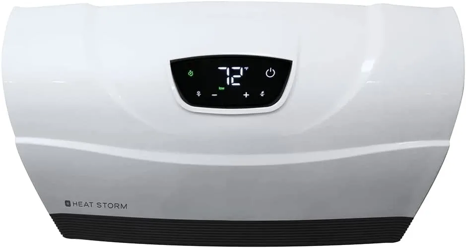 ITEM# 0155   Heat Storm Phoenix Infrared Space Heater with Attachable Feet, Remote Control, Energy Efficient-750-1500 Watts, Floor or Wall - HS-1500-PHX (Watch Video)