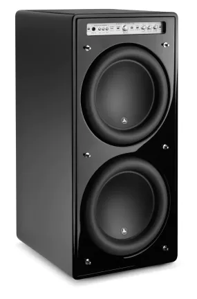 JL Audio Fathom F212V2-GLOSS Dual 12 Inch Powered Subwoofer Black Gloss