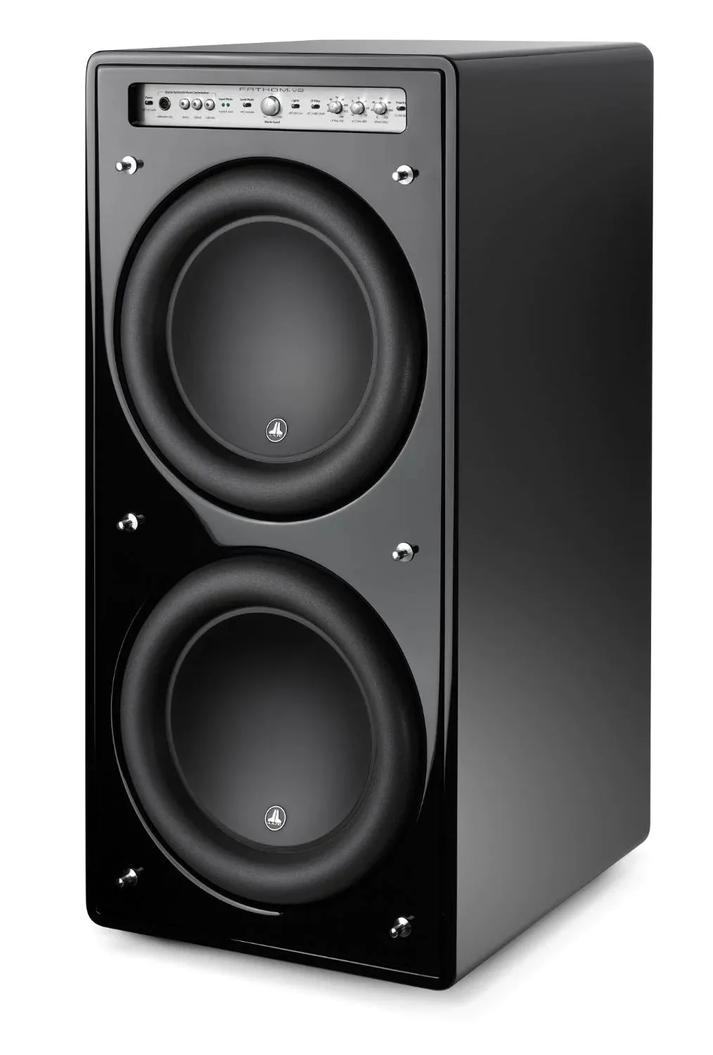 JL Audio Fathom F212V2-GLOSS Dual 12 Inch Powered Subwoofer Black Gloss