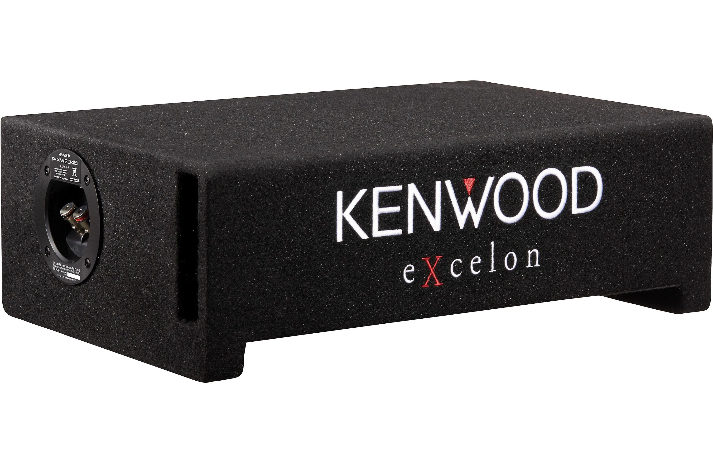 Kenwood Excelon P-XW804B Reference Series Ported Enclosure with 8" Shallow Subwoofer