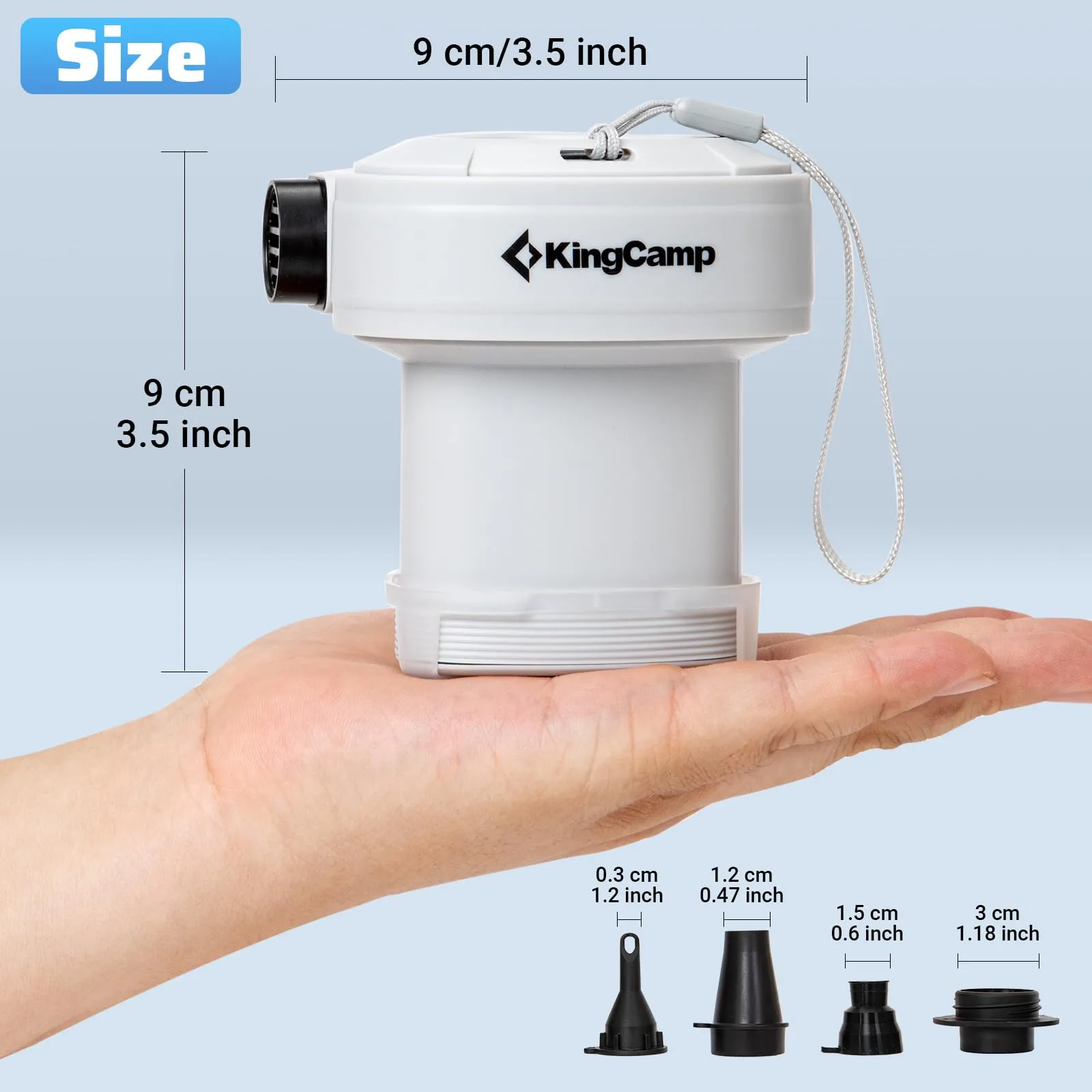KingCamp WILD TRIANGLE Portable Air Pump for Air Mattress