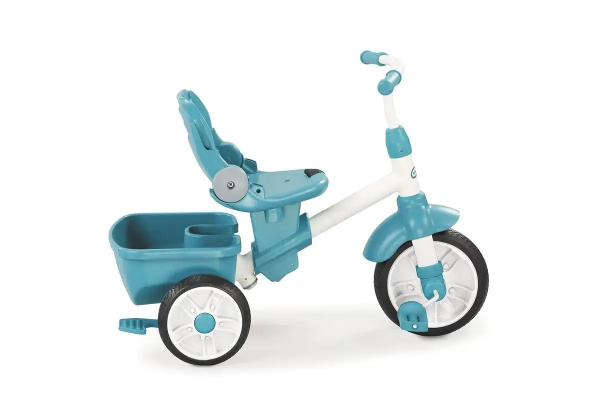 Little Tikes Bicycle 4 in 1 Tricycle Bike Trike/Ride On w/Shade Kids/Toddler 9m  - Blue