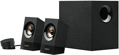 Logitech Z533 2.1 Multimedia Speaker System with Subwoofer, Powerful Sound, 120 Watts Peak Power, Booming Bass, 3.5mm Audio and RCA Inputs, PC/PS4/Xbox/TV/Smartphone/Tablet/Music Player/EU Plug only