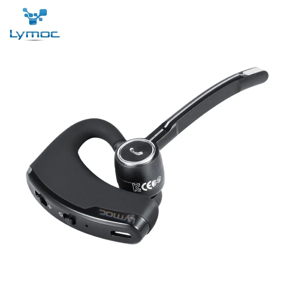 Lymoc V8S Business Bluetooth Headset Wireless Earphone Car Bluetooth V4.1 Phone Handsfree MIC Music for iPhone Xiaomi Samsung