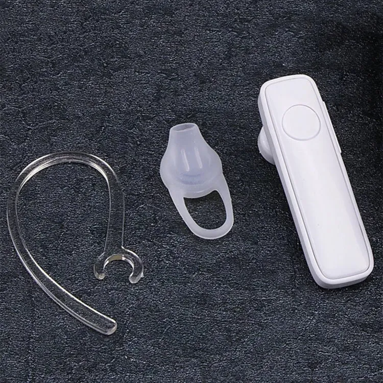 M165 Car Ear Hanging Type Wireless Bluetooth Earphone, Support for HD Calling & Multi-point Connection(White)
