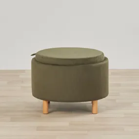 Maxi Tray Top Ottoman - Olive Green