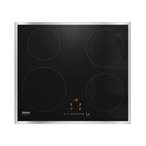 Miele KM7201FR 57.4cm Wide Induction Hob, 4 Cooking Zones, Stainless Steel Frame