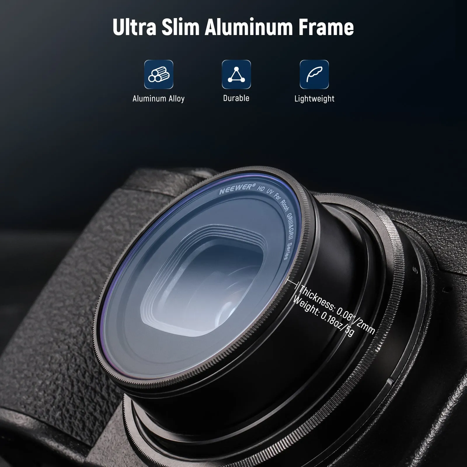 NEEWER UV Protection Filter For Ricoh GR III IIIx