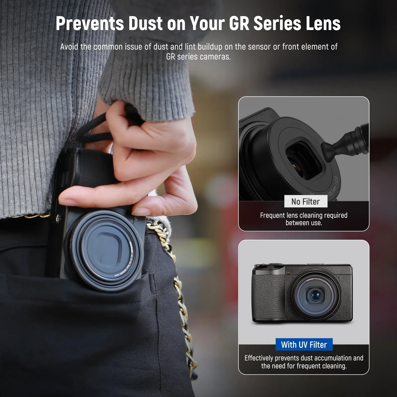 NEEWER UV Protection Filter For Ricoh GR III IIIx