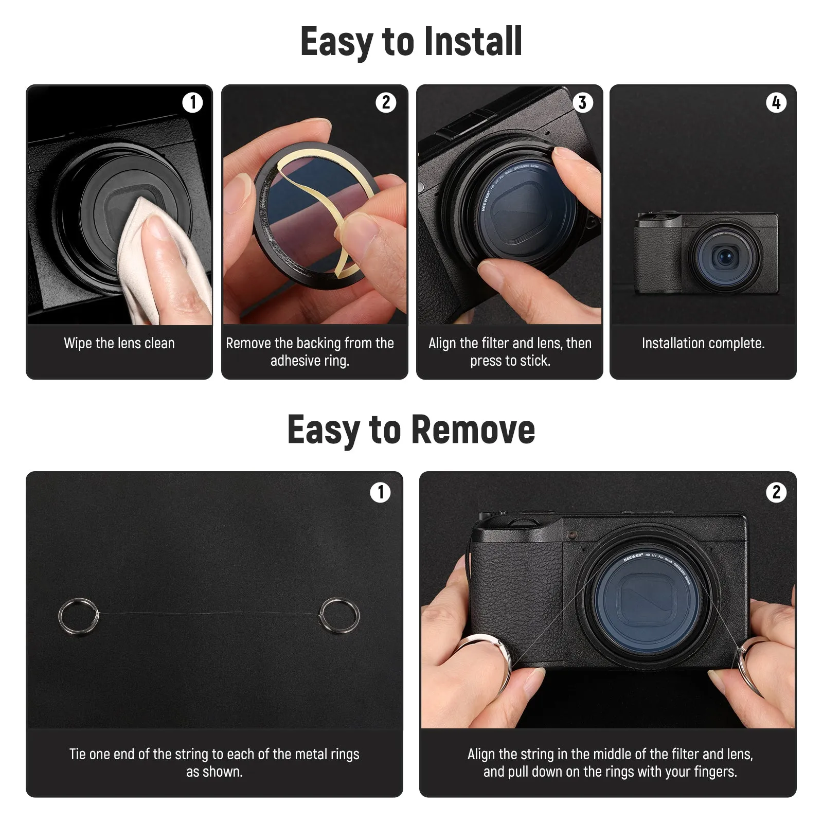 NEEWER UV Protection Filter For Ricoh GR III IIIx