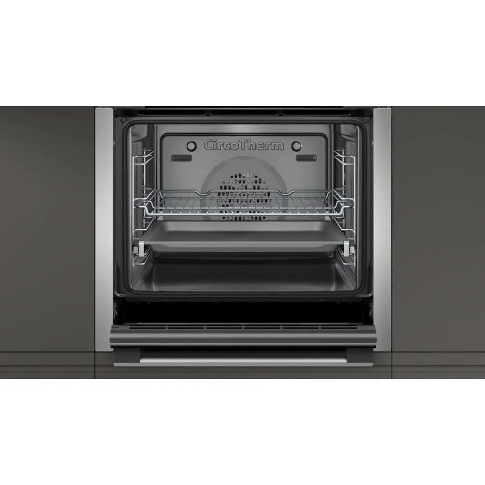 Neff B3ACE4HN0B Slide & Hide Built-In Electric Single Oven, Stainless Steel