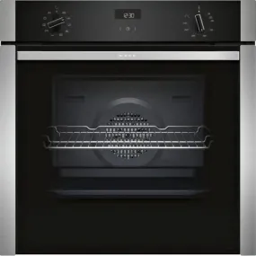 Neff B3ACE4HN0B Slide & Hide Built-In Electric Single Oven, Stainless Steel