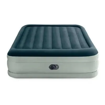 New - Intex Elevated 18" Premium Comfort Queen Air Mattress with Internal Pump