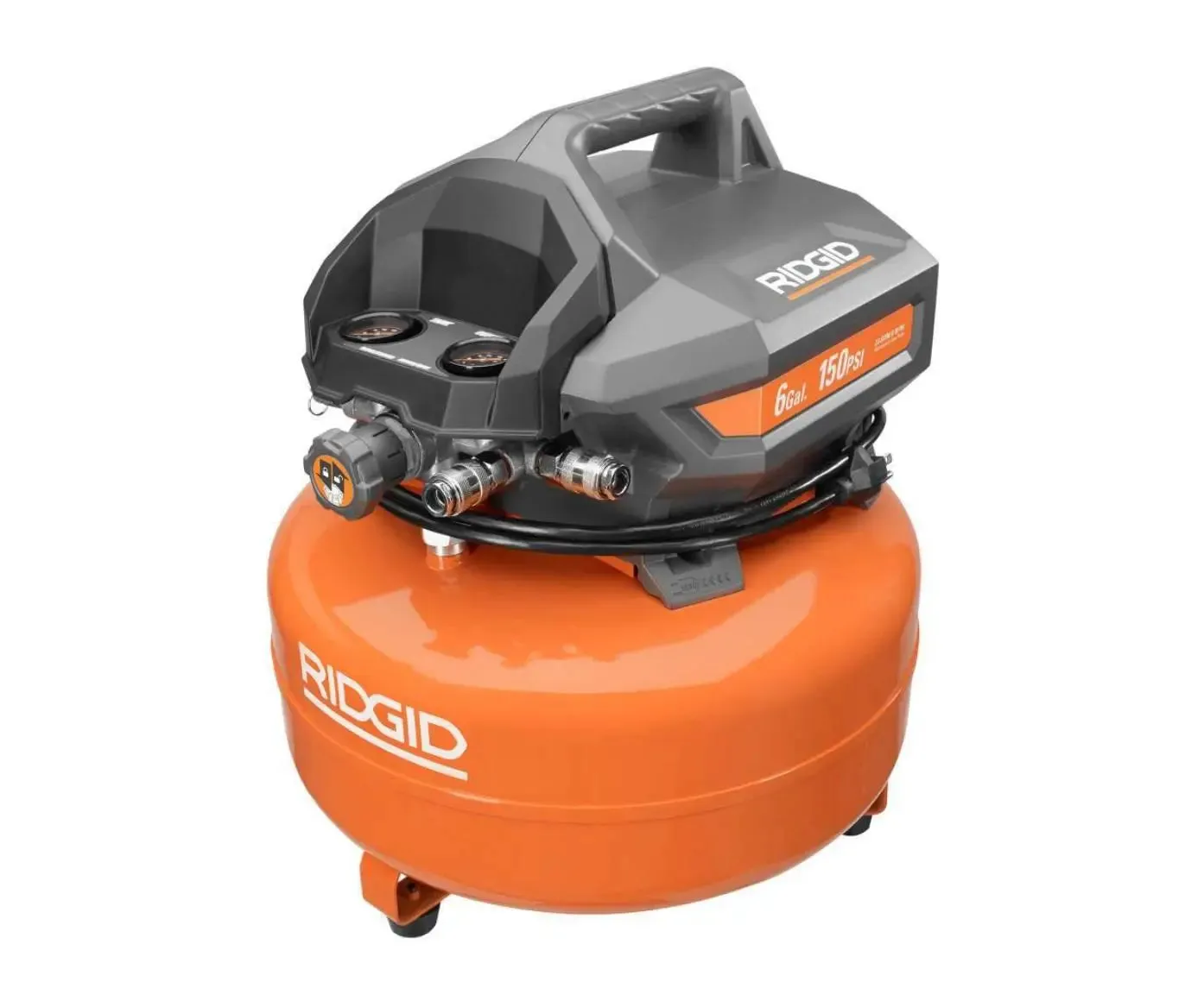 Open Box -  RIDGID 6 Gal. Electric Pancake Air Compressor and 18-Gauge 2-1/8 in. Brad Nailer
