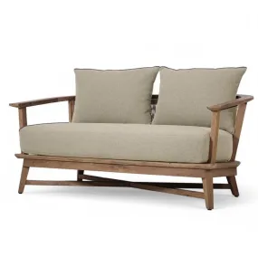 Oscar Outdoor Teak 2 Seater Lounge
