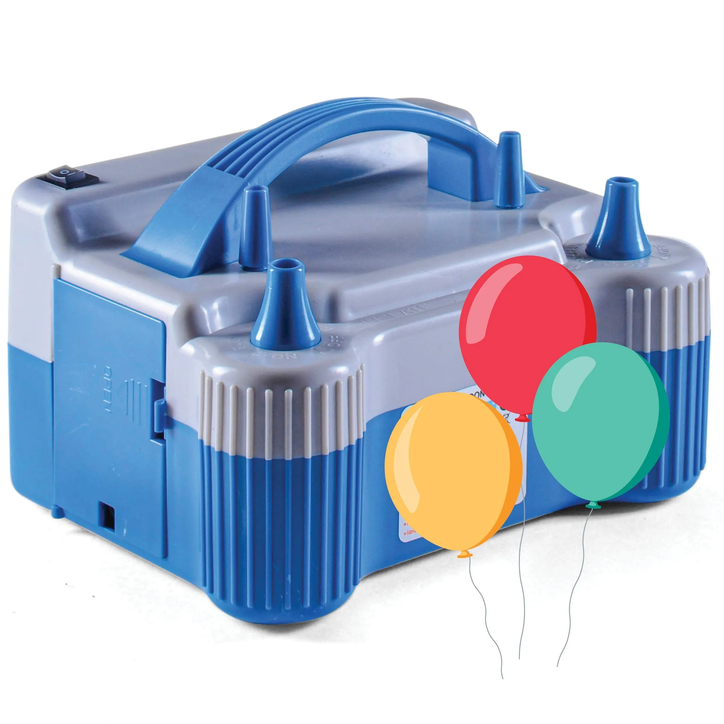 Portable Balloon Pump Powerful Electric Air Blower Dual Nozzle Balloon Inflator