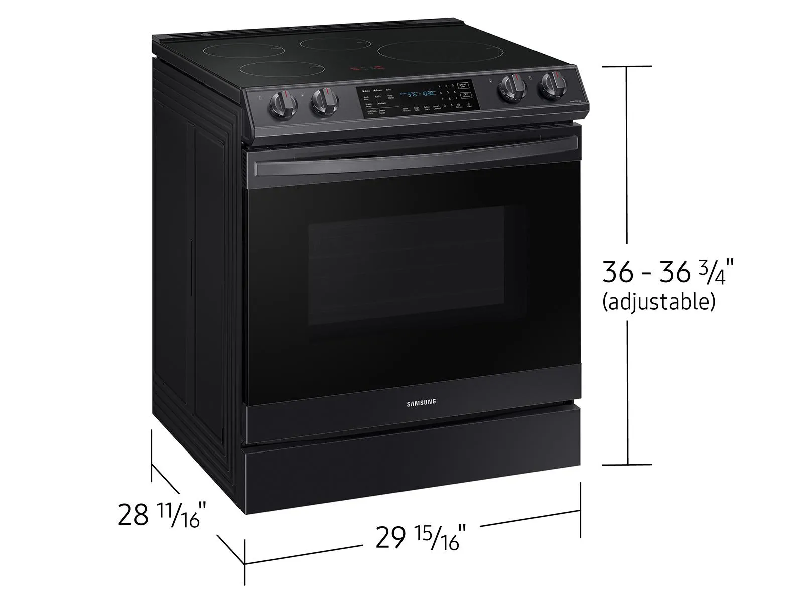 Samsung 6.3 cu. ft. Smart Rapid Heat Induction Slide-in Range with Air Fry