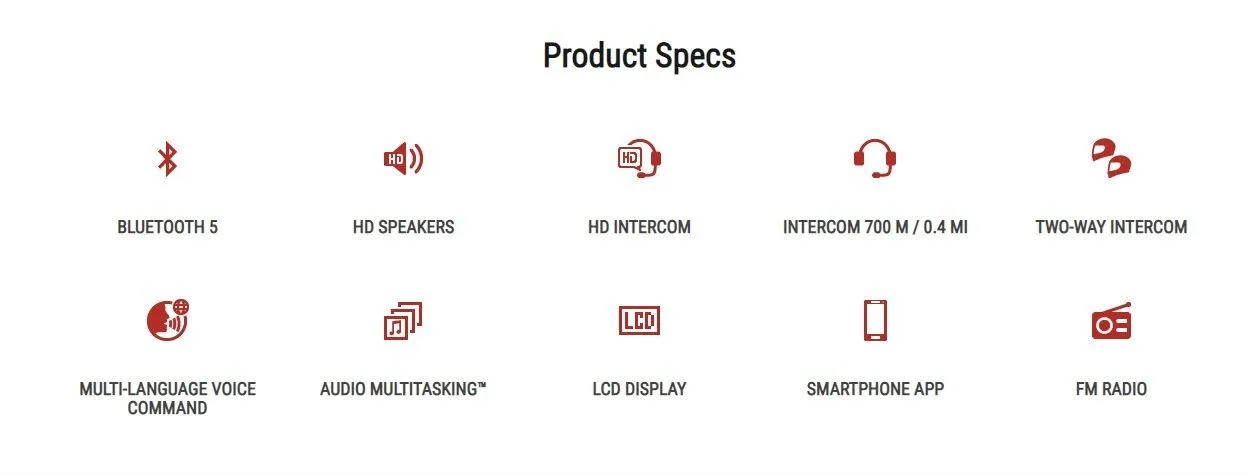 Sena 5S Motorcycle Bluetooth Communication System
